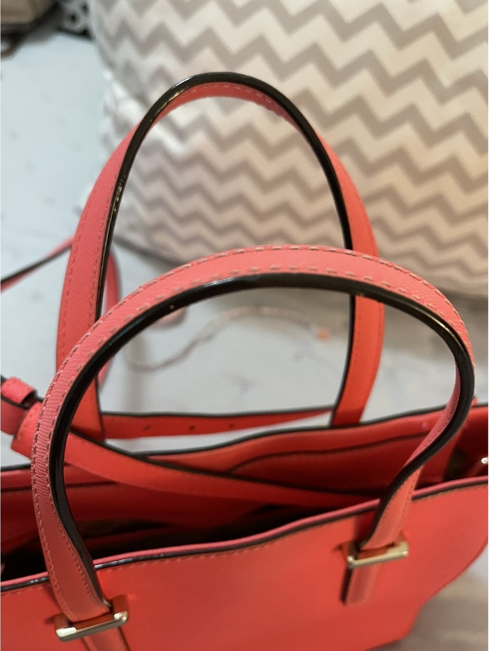 Kate Spade | Coral Saffiano Leather Satchel Crossbody - Picture 14 of 15